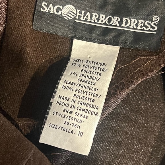 Sag Harbor Rich Brown Midi Dress - Picture 2 of 5
